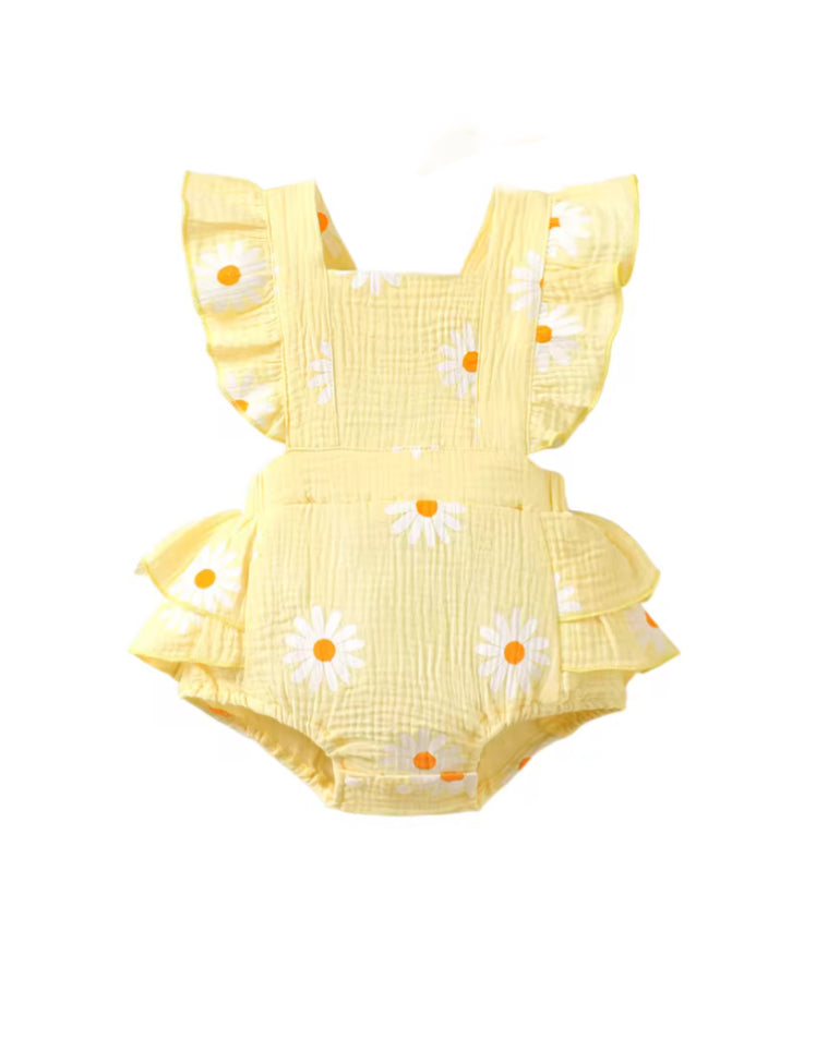Daisy Print Romper- special price