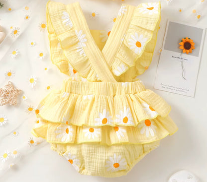 Daisy Print Romper- special price