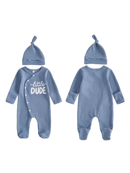 Caleb 2 pce Boy’s embroidered Romper Set - special price