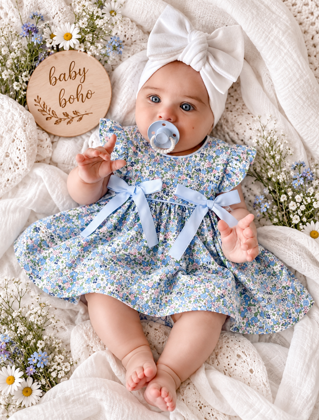 Summer garden light floral dress - special price