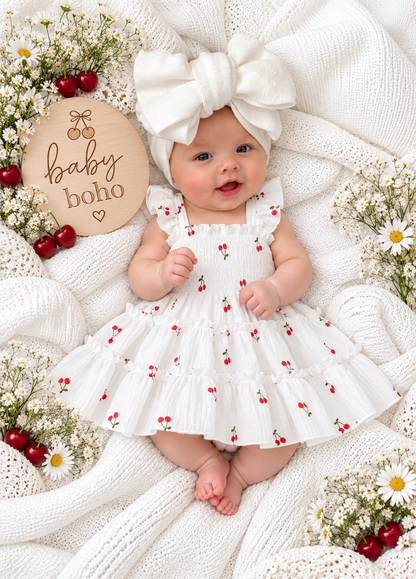Lissa Colton Cherry print Dress- special price - limited time