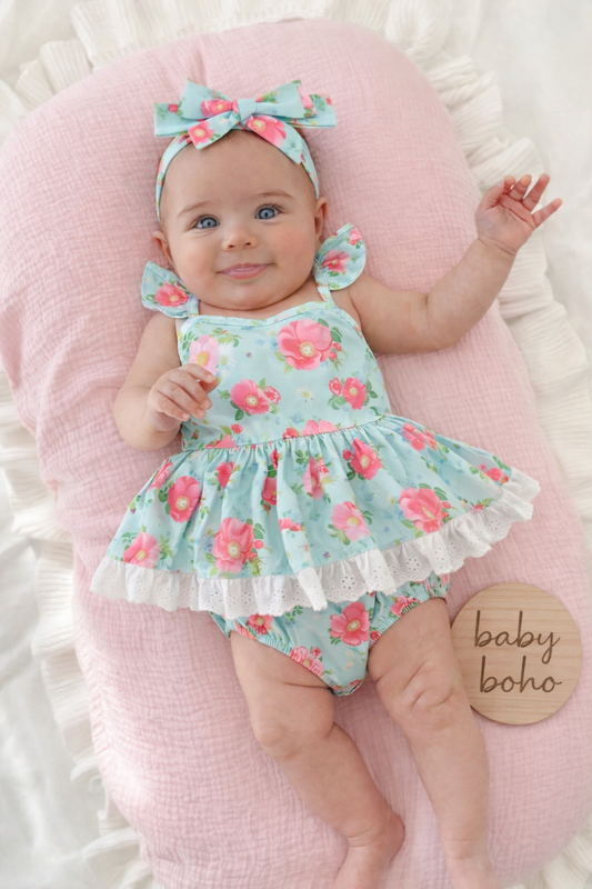 🌸🌸 BABY GIRLS CLOTHING - Special Price- Floral Romper