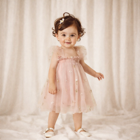 🌸🌸 BABY GIRLS CLOTHING - Special Price- Flower bud Dress