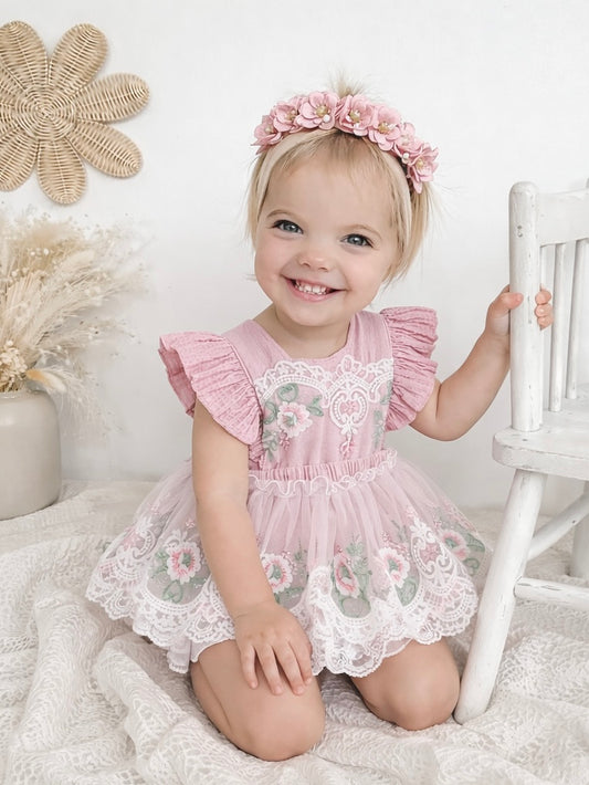 🌸🌸Special Price- Baby girls clothing - Special Price - Anastasia Romper