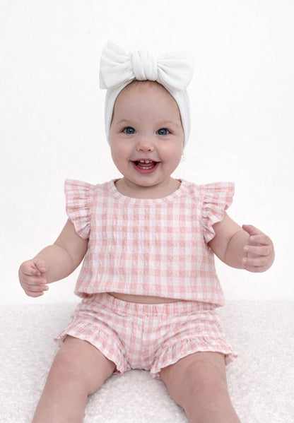 🌸🌸 BABY GIRLS CLOTHING - Special Price- Lilly checked gingham Set