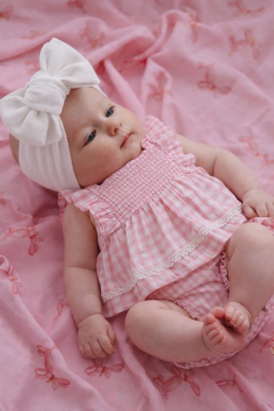 🌸🌸 BABY GIRLS CLOTHING - Special Price- Tori gingham cotton Set