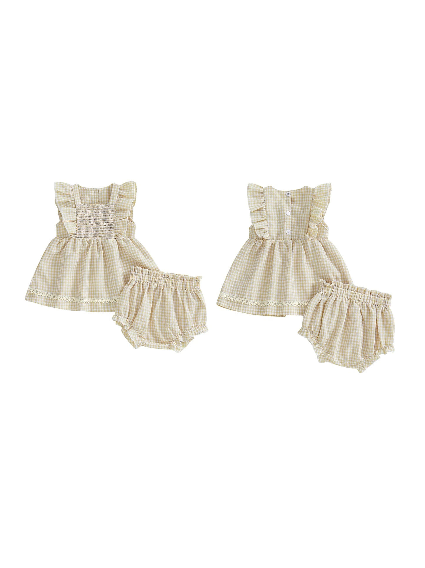 🌸🌸 BABY GIRLS CLOTHING - Special Price- Tori gingham cotton Set