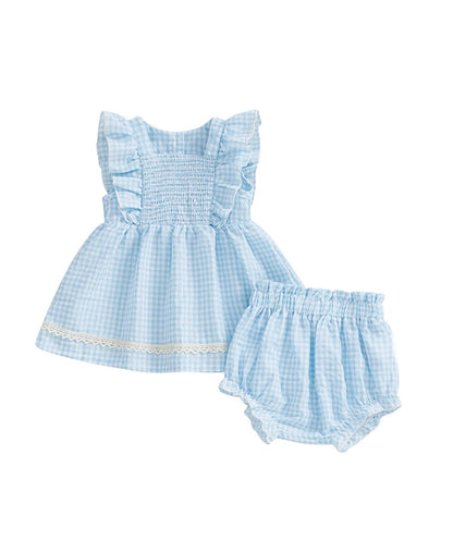 BABY GIRLS CLOTHING - Special Price- Tori gingham cotton Set