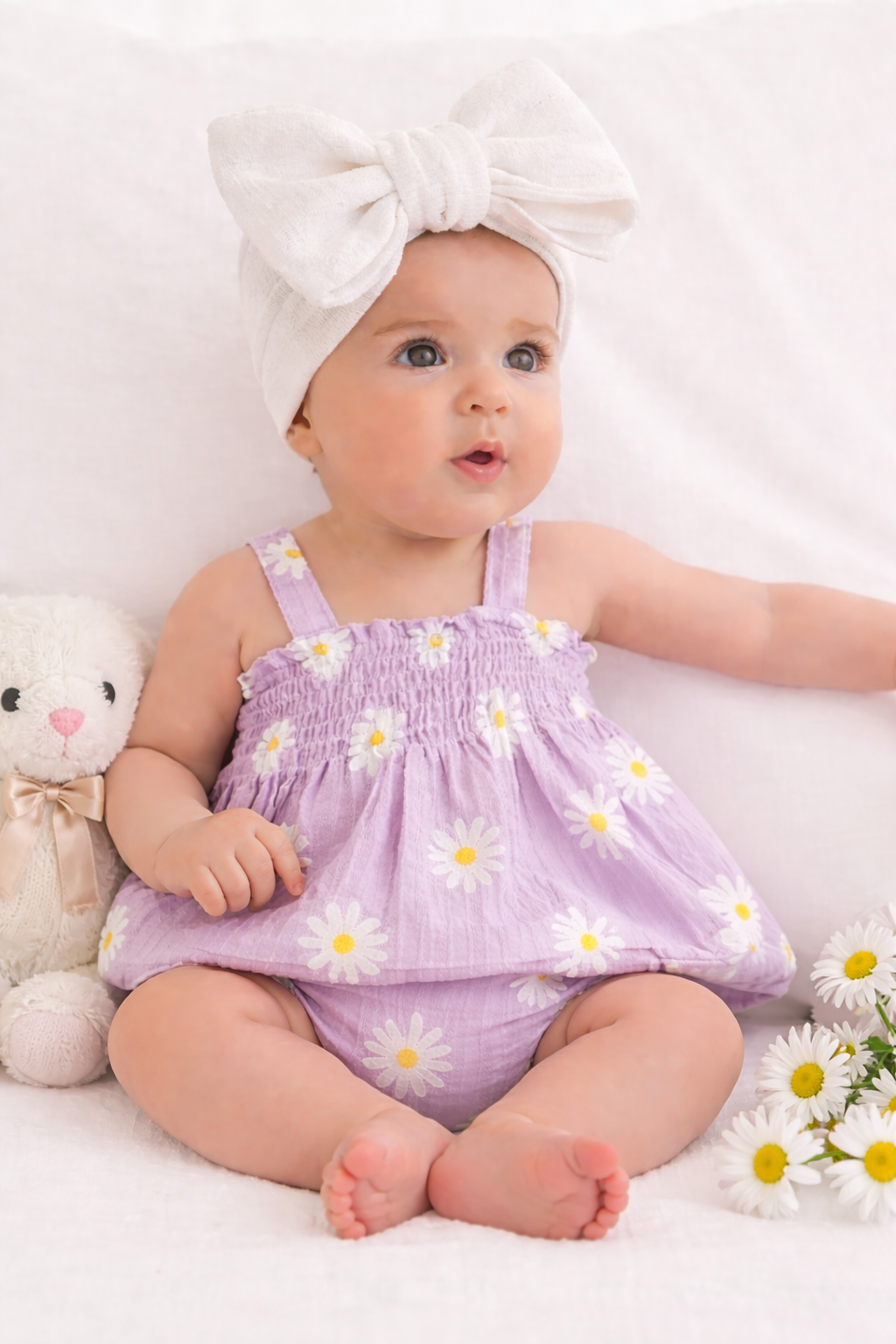 🌸🌸 BABY GIRLS CLOTHING - Special Price-  Elizabeth cotton Set