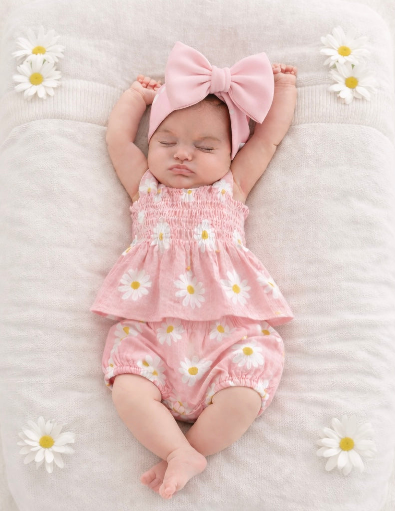 🌸🌸 BABY GIRLS CLOTHING - Special Price-  Elizabeth cotton Set