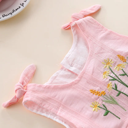 🌸🌸 BABY GIRLS CLOTHING - Special Price- Amelia overall cotton Romper