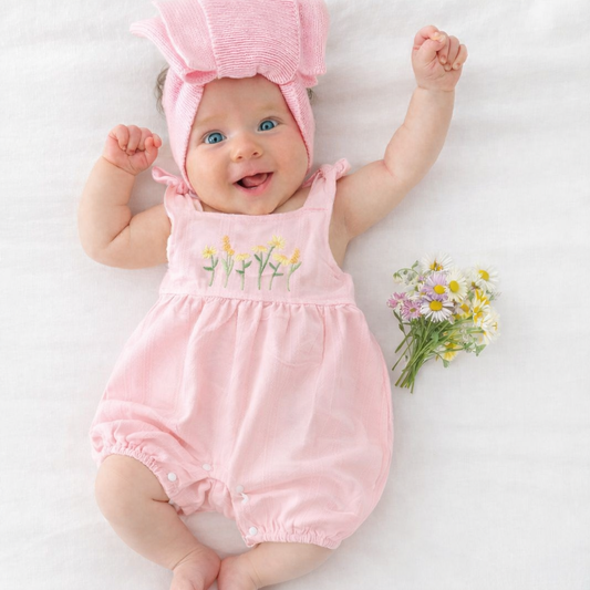 🌸🌸 BABY GIRLS CLOTHING - Special Price- Amelia overall cotton Romper