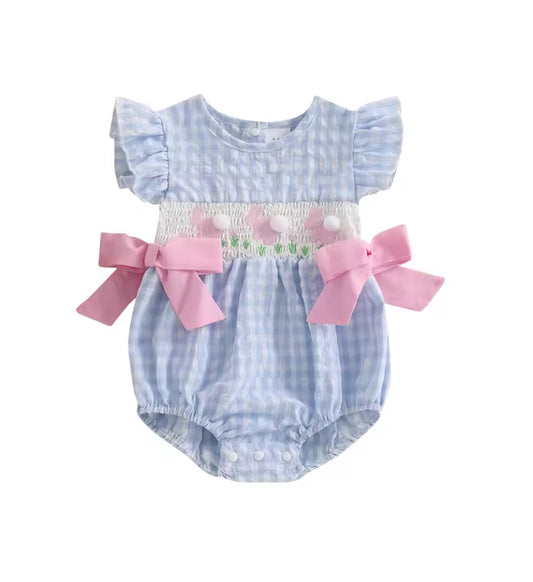 🌸🌸 BABY GIRLS CLOTHING - Special Price- Hunny Bunny cotton Romper