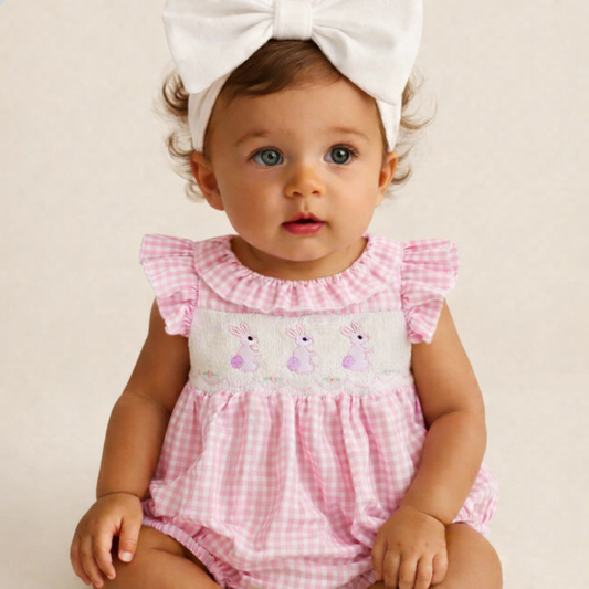 🌸🌸 BABY GIRLS CLOTHING - Special price- Hop Hop Hopity Romper