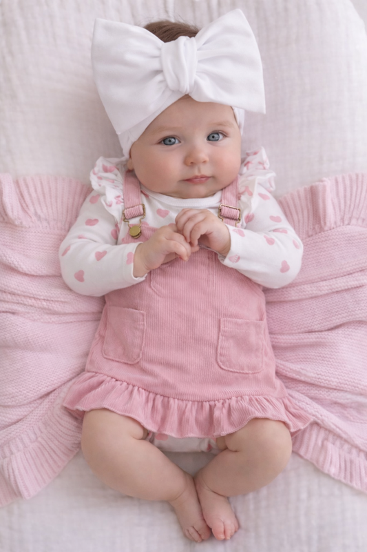 🌸🌸 BABY GIRLS CLOTHING - Special Price- Heart Pinafore Set