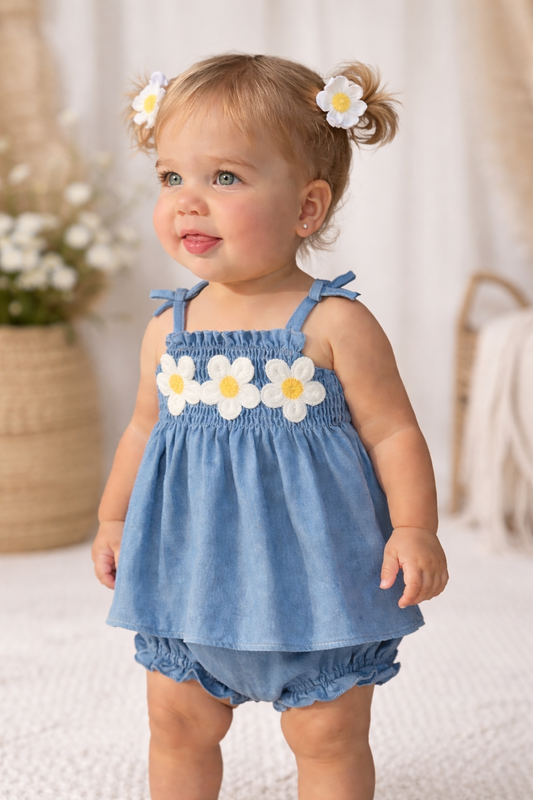 🌸🌸 BABY GIRLS CLOTHING - Special Price- Chloe cotton Set