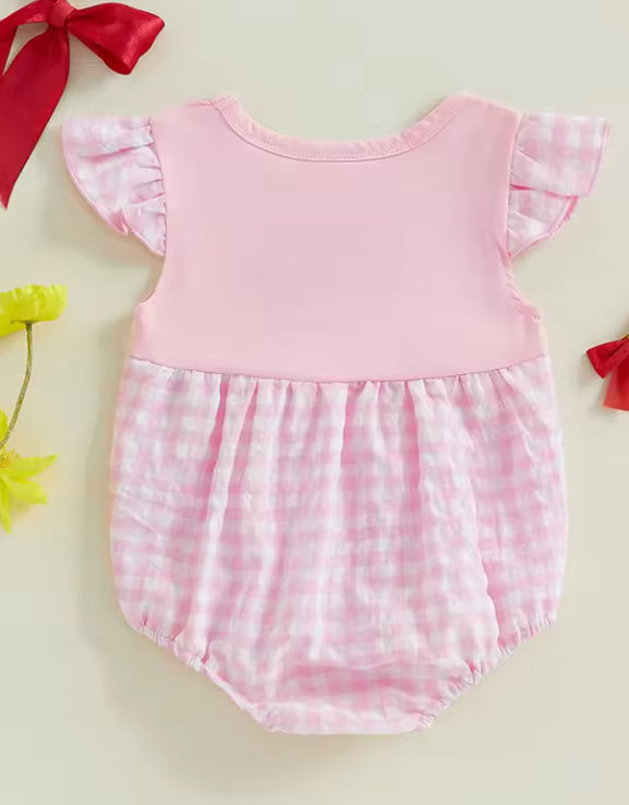🌸🌸 BABY GIRLS CLOTHING - Special Price- Plaid Bow Romper