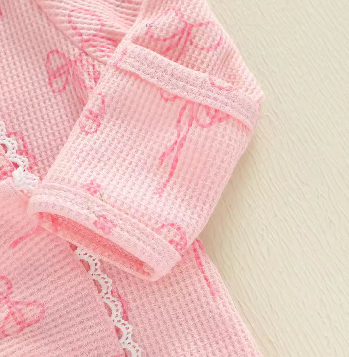 🌸🌸 BABY GIRLS CLOTHING - Special Price-  Bow print Romper Set