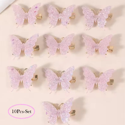 🌸🌸 BABY GIRLS CLOTHING - Special Price-  Tyler butterfly Clips x 10