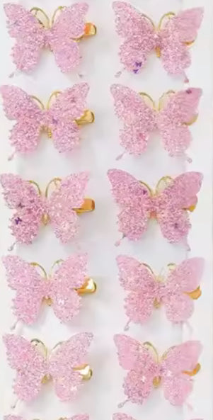 🌸🌸 BABY GIRLS CLOTHING - Special Price-  Tyler butterfly Clips x 10