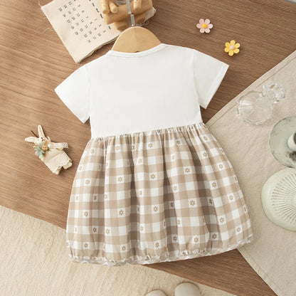 🌸🌸 BABY GIRLS CLOTHING - Special peice- Cara Dress -Khakai