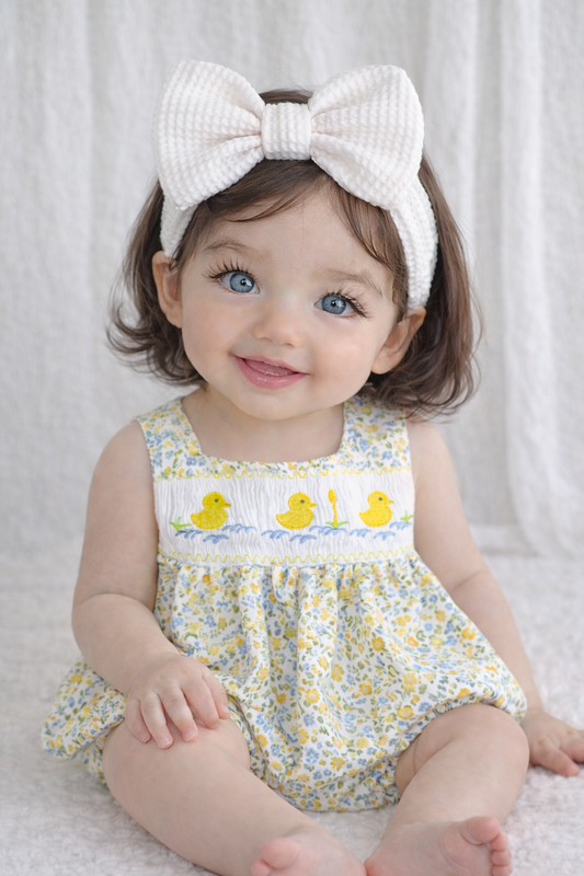 🌸🌸 BABY GIRLS CLOTHING - Special Price-  Ducky Puddles Romper