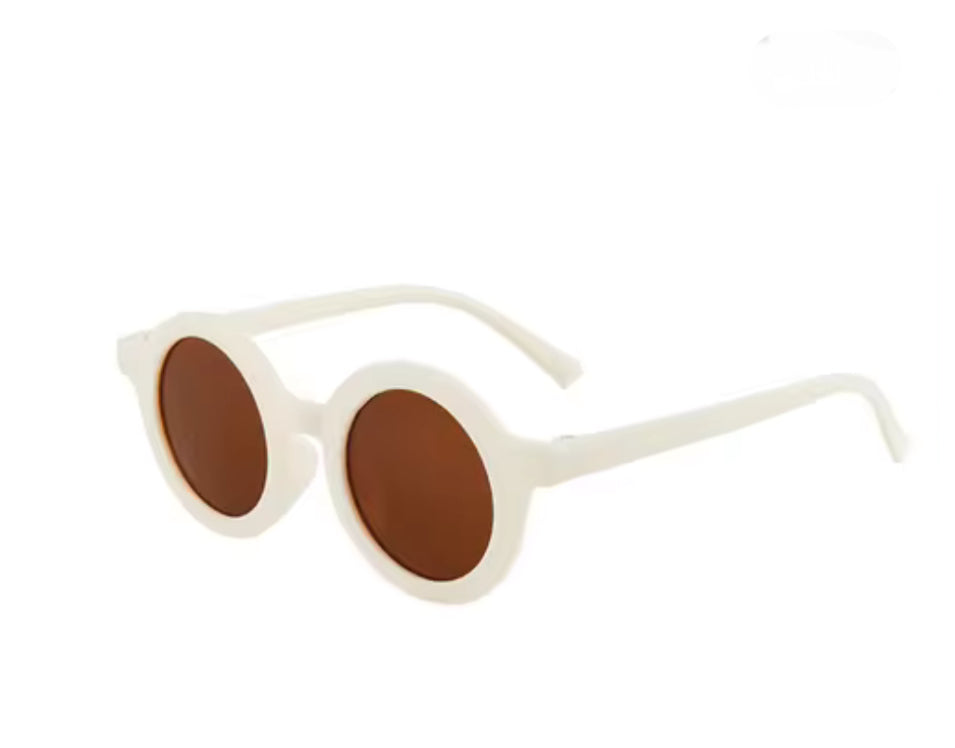 Ivory round frame Sunglasses