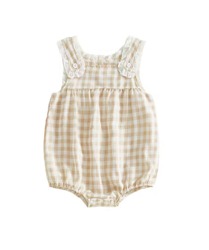 🌸🌸 BABY GIRLS CLOTHING - Special Price-  Tullie checked Romper