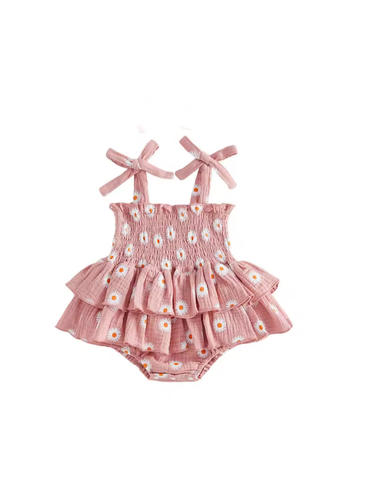 🌸🌸 BABY GIRLS CLOTHING - Special Price-  Whitney cotton Daisy Romper