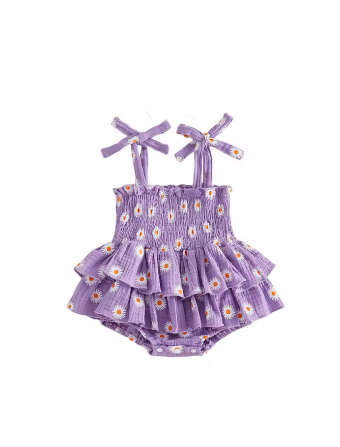 🌸🌸 BABY GIRLS CLOTHING - Special Price-  Whitney cotton Daisy Romper