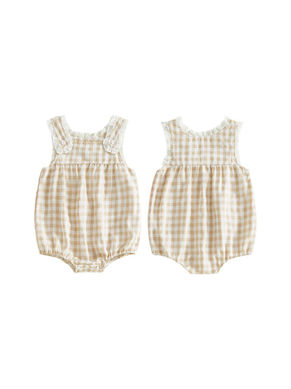 🌸🌸 BABY GIRLS CLOTHING - Special Price-  Tullie checked Romper
