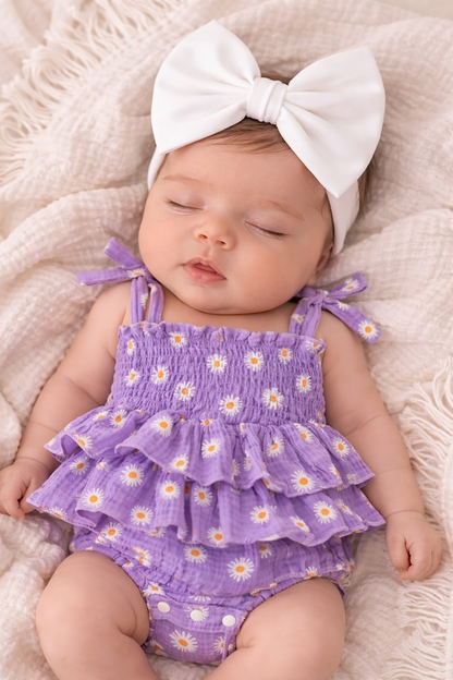 🌸🌸 BABY GIRLS CLOTHING - Special Price-  Whitney cotton Daisy Romper