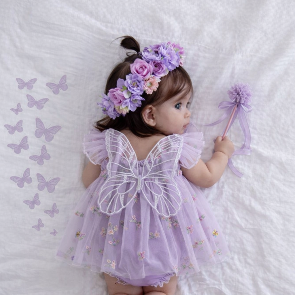 🌸🌸 BABY GIRLS CLOTHING - Special Price-  Enchanted garden Romper