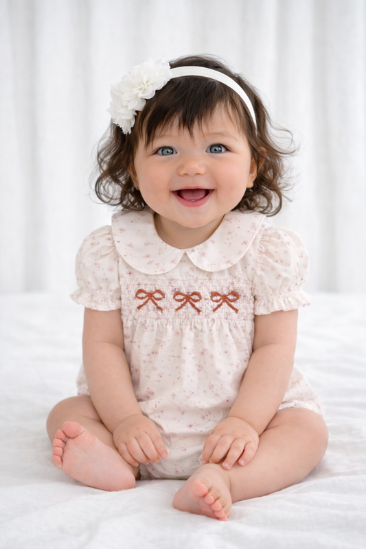 🌸🌸 BABY GIRLS CLOTHING - Special Price- Natalie Bow Romper