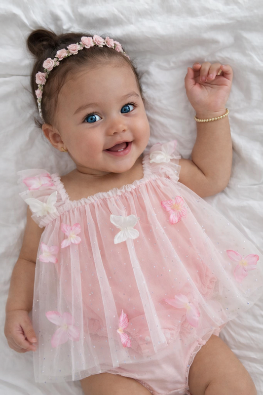 🌸🌸 BABY GIRLS CLOTHING - Special Price- Ellie Butterfly Romper