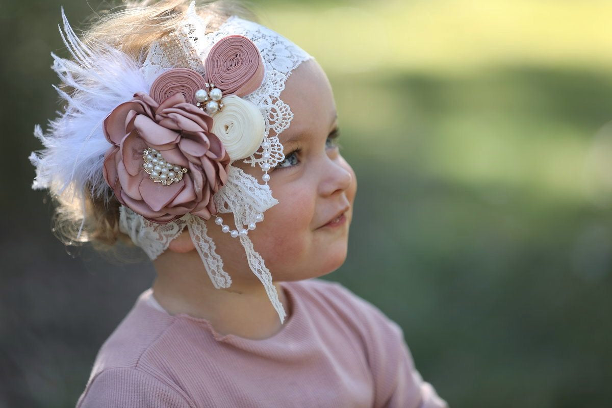 Rachael - luxurious flower Headband