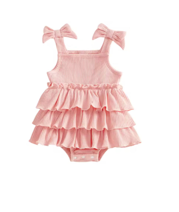 BABY GIRLS CLOTHING - Special Price-  Camelia cotton Romper