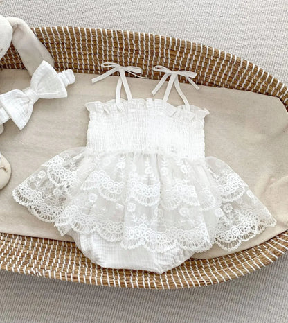 BABY GIRLS CLOTHING - Special Price-  Gia lave embroidered Romper