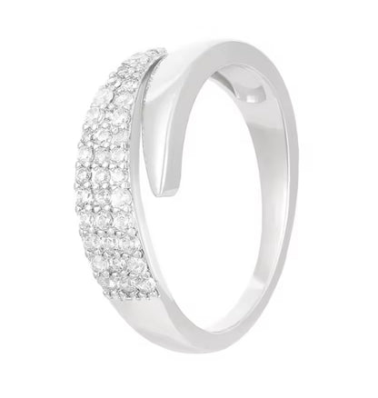 18k Gold plated Stainless Steel CZ ring