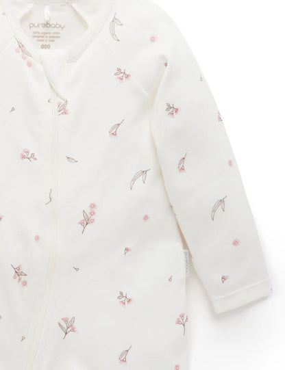 Organic cotton -Blossom 2 Pack Zip Growsuit- special price