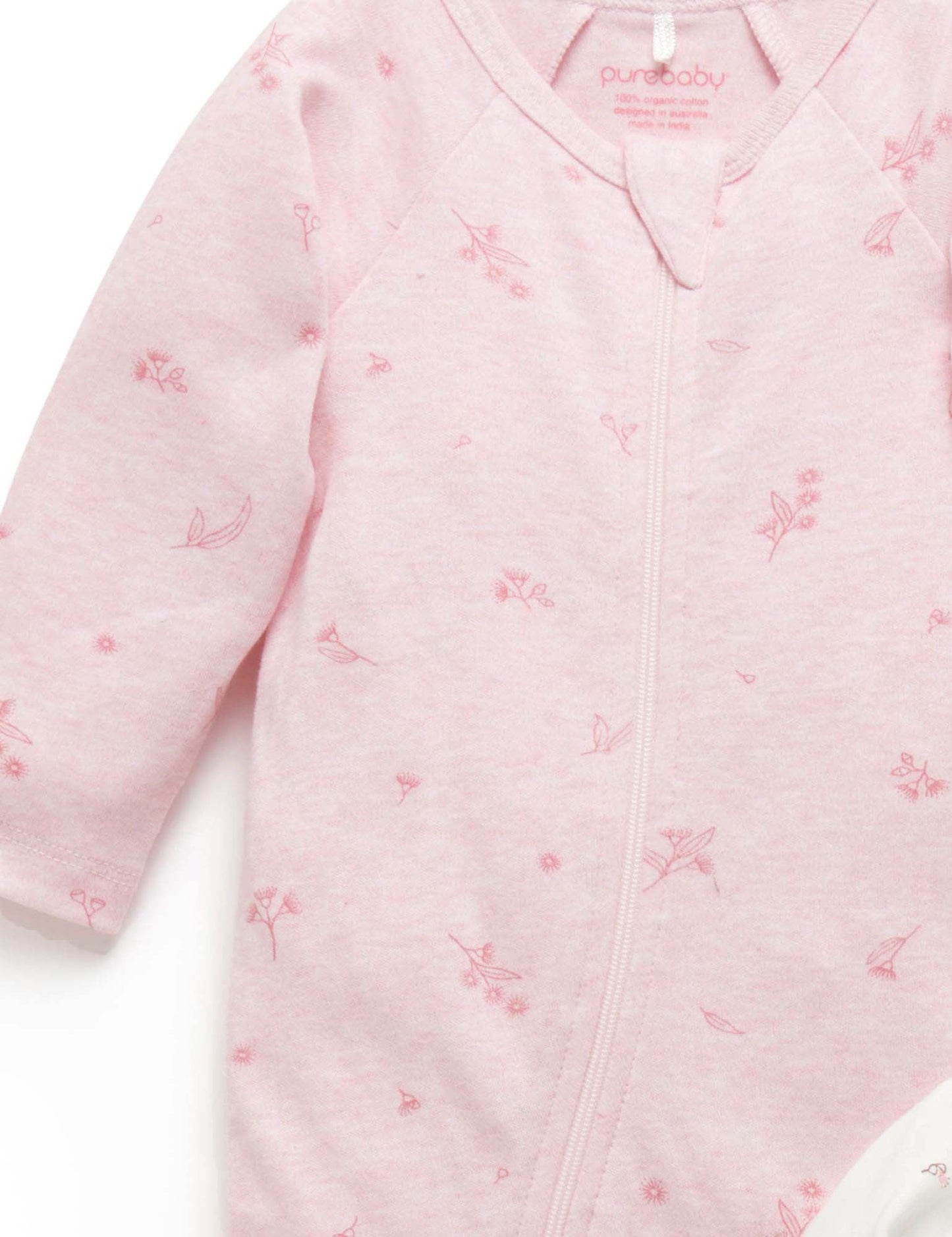 Organic cotton -Blossom 2 Pack Zip Growsuit- special price