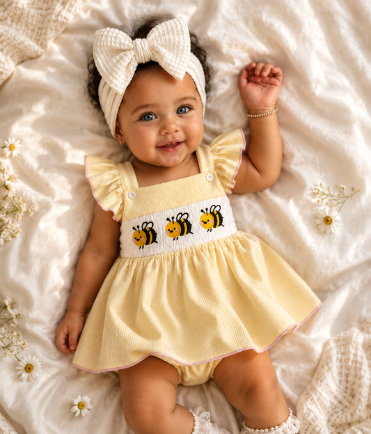 Busy Bee cotton Romper - special price