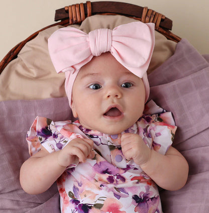 Baby Pink Organic Oversized Bow
