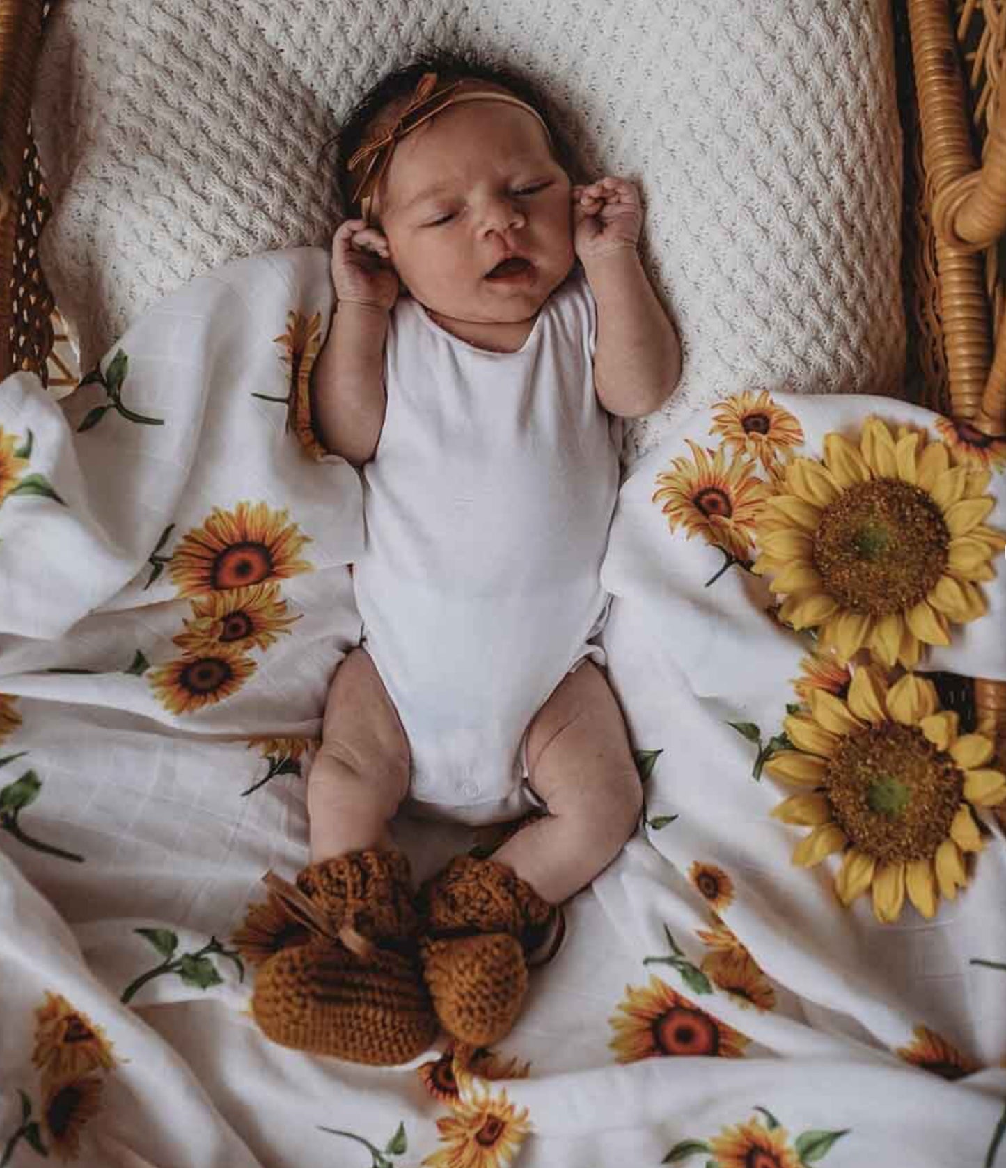 Sunflower Organic Muslin Wrap- special price