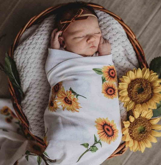 Sunflower Organic Muslin Wrap- special price