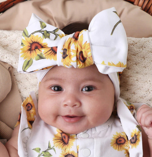 Sunflower Organic Oversized Bow