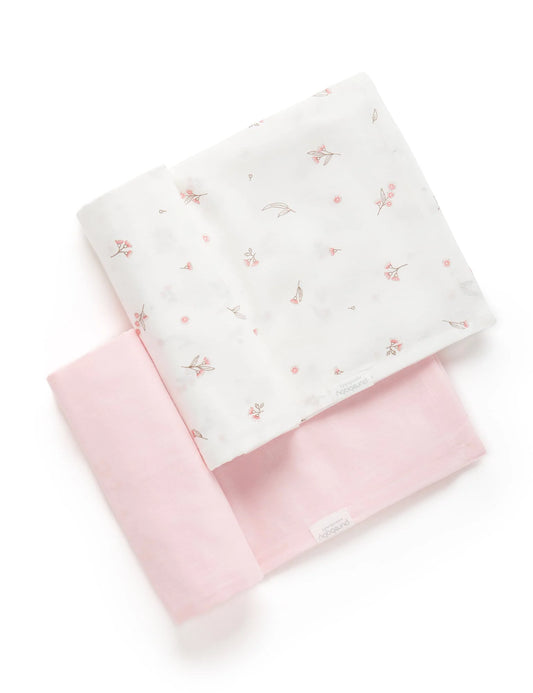 2 Pack Blossom Muslin Wrap- special price