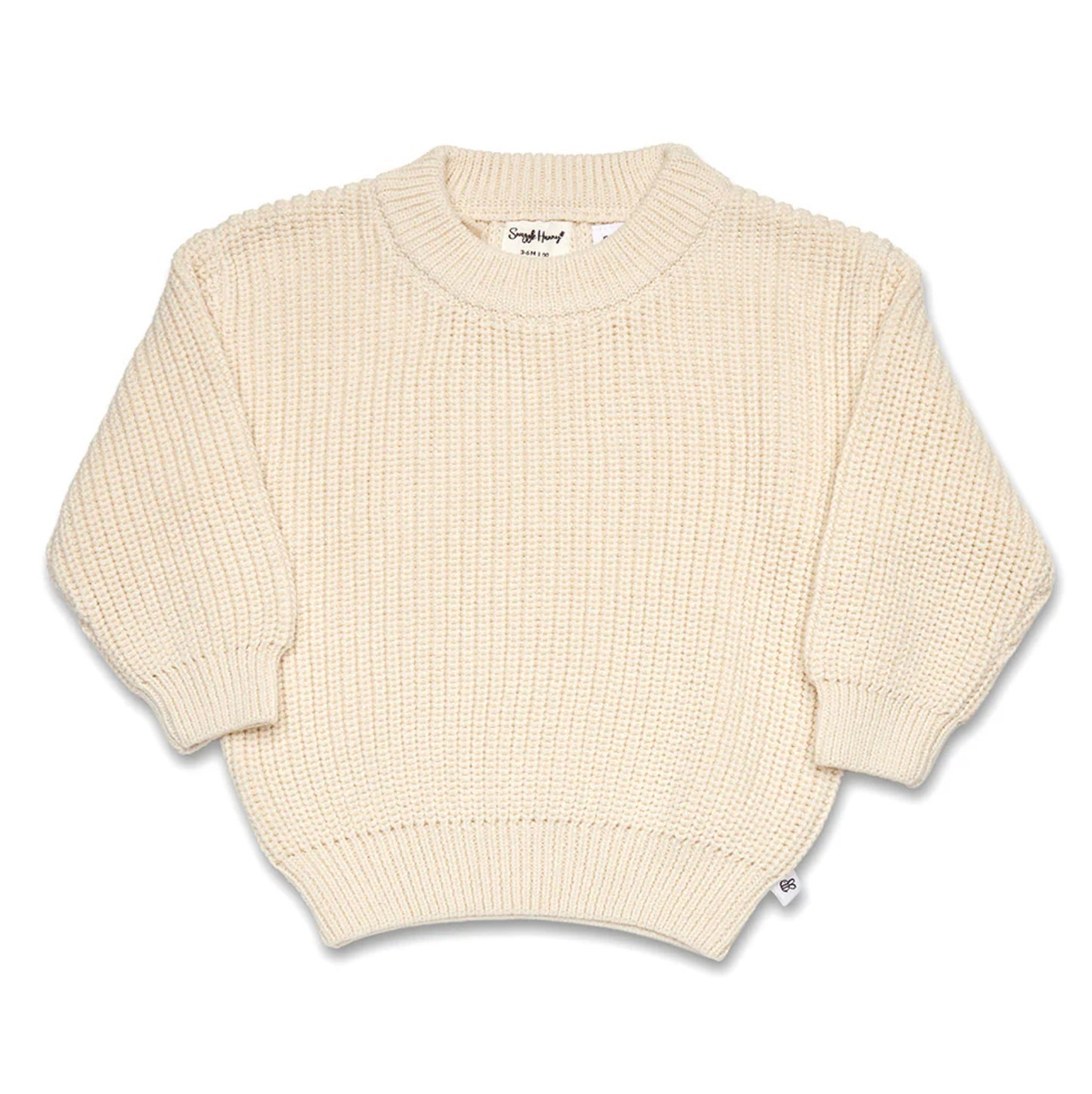 Cream Oversized Cotton Knit Jumper -special price