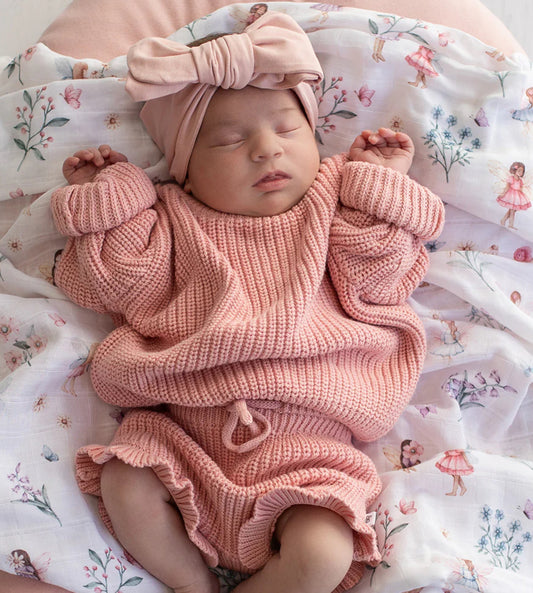 Rosa Oversized Cotton Knit Jumper -special price- Dusty Rose