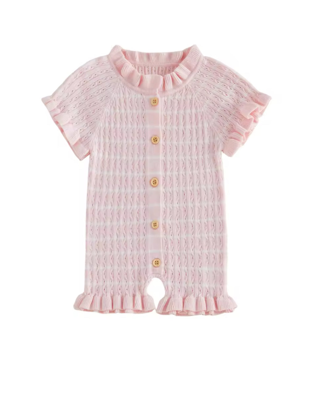 Samantha Romper - Pink stripe-Special Price